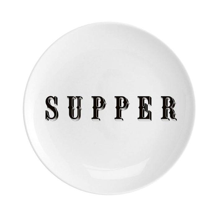 Supper Fine China 8" Plate - Chase and Wonder - Proudly Made in Britain