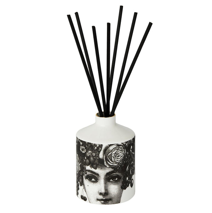 The Autumn Rose ceramic reed diffuser by Chase and Wonder, fine china with 22ct gold