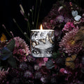 The Butterfly Lady Ceramic Candle by Chase and Wonder, fine china with 22ct gold