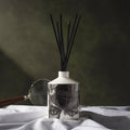 The Dashing Gent Ceramic Reed Diffuser by Chase and Wonder, fine china with 22ct gold