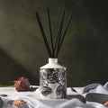 The Flower Lady Ceramic Reed Diffuser by Chase and Wonder, fine china with 22ct gold