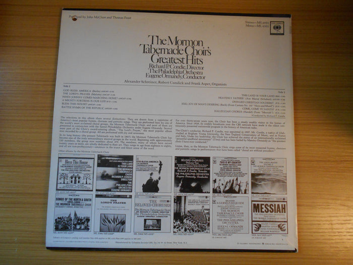 The Mormon Tabernacle Choirs Greatest Hits
