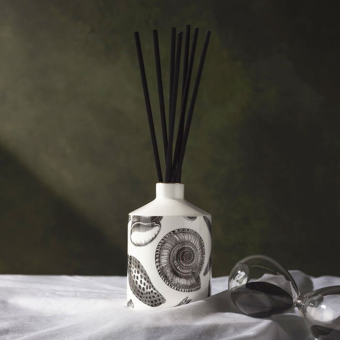 The Seashore Ceramic Reed Diffuser by Chase and Wonder, fine china with 22ct gold