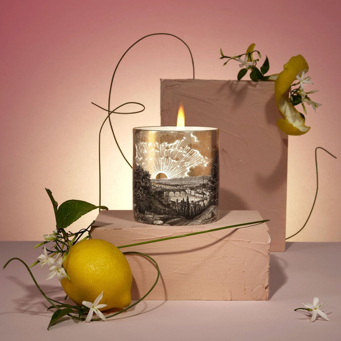 The Tuscan Sunset Trio gift set, contents displayed alongside the luxury gift box