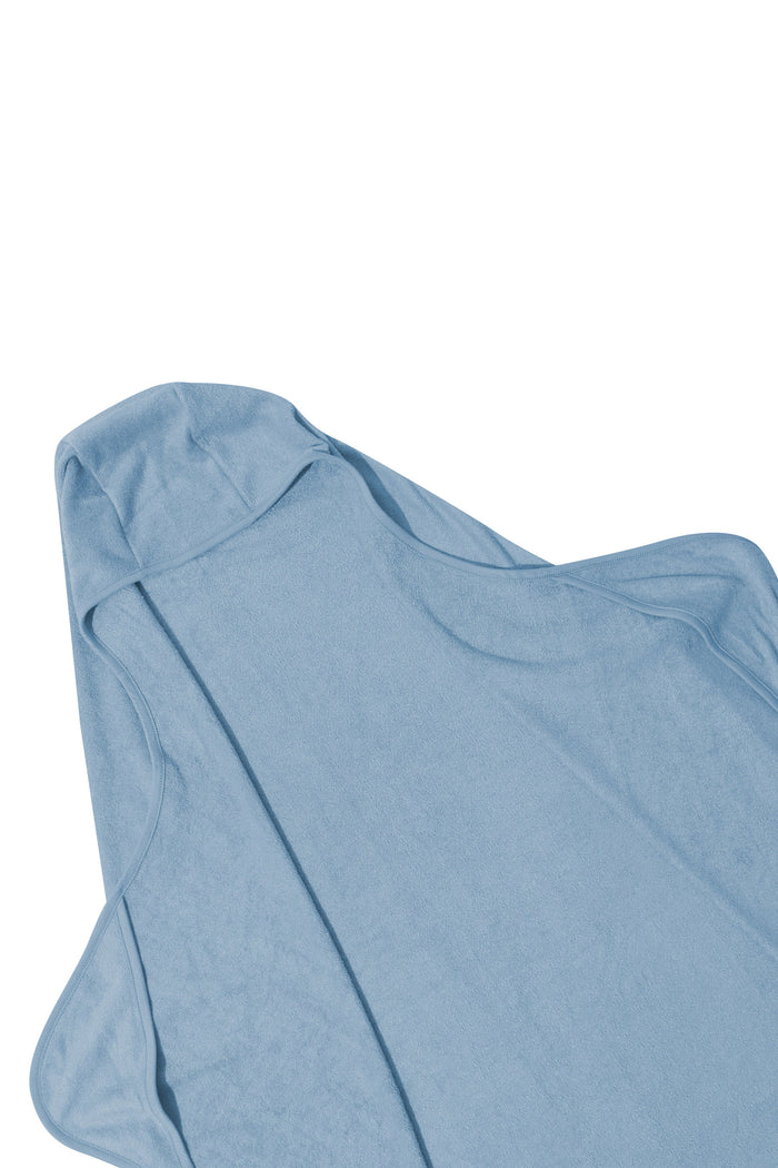 Hood shown on the Toddler Hooded Bath Towel in Slate