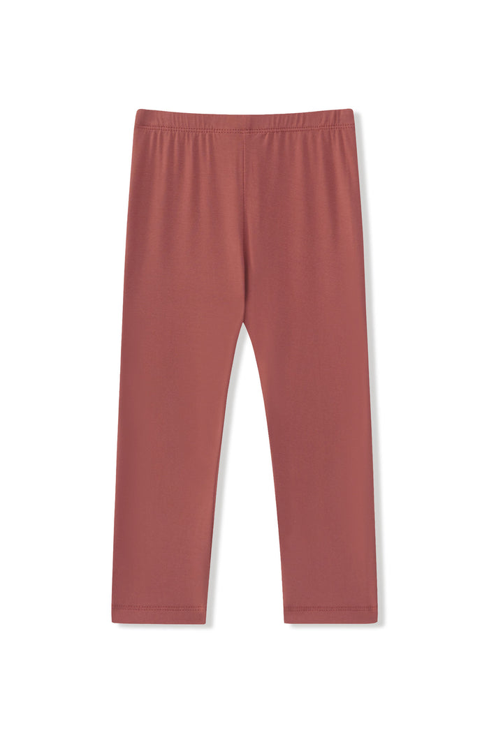 Toddler Leggings in Ember on a white background