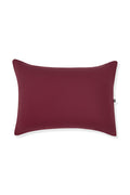 Front side of Toddler Pillowcase in Burgundy on a white background