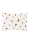 Toddler Pillowcase with Mickey Mouse and Friends print on an oat background