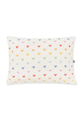 Toddler Pillowcase with Pastel Mickey Mouse pattern on an oat background