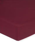 Twin Sheet in Burgundy on a white background