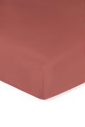 Twin Sheet in Ember on a white background