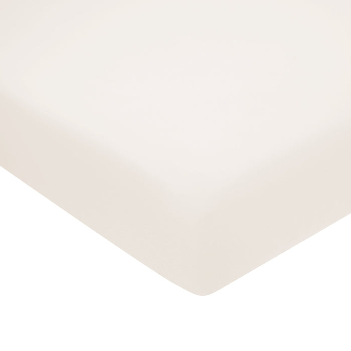 Corner of Kyte Baby Twin Sheet in Oat