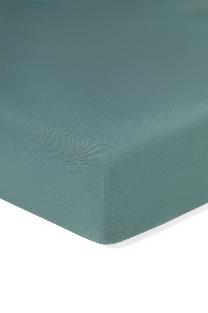 Twin Sheet in Pine on a white background