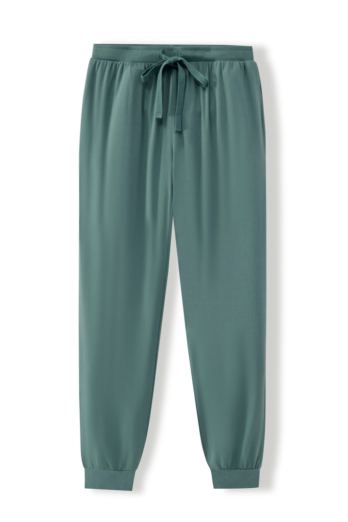 Women's Jogger Pants in Pine on a white background