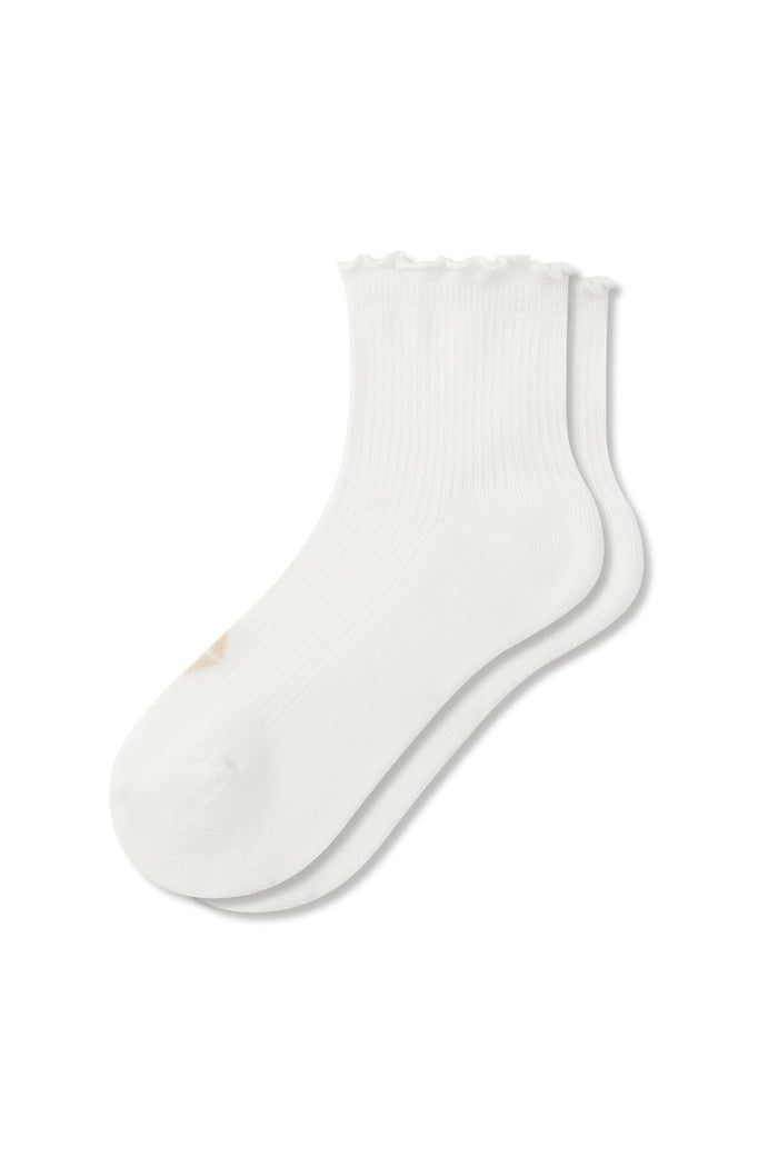Women's Ruffle Socks in Cloud