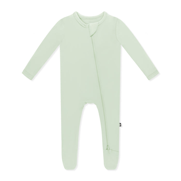 Product photo of the Zippered Footie in Basil