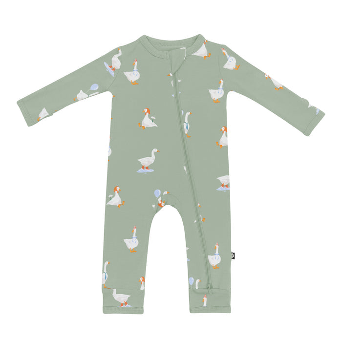 Product photo of the Zippered Romper in Silly Goose