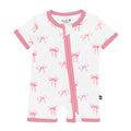 Kyte Baby Zippered Shortall Romper in Bow